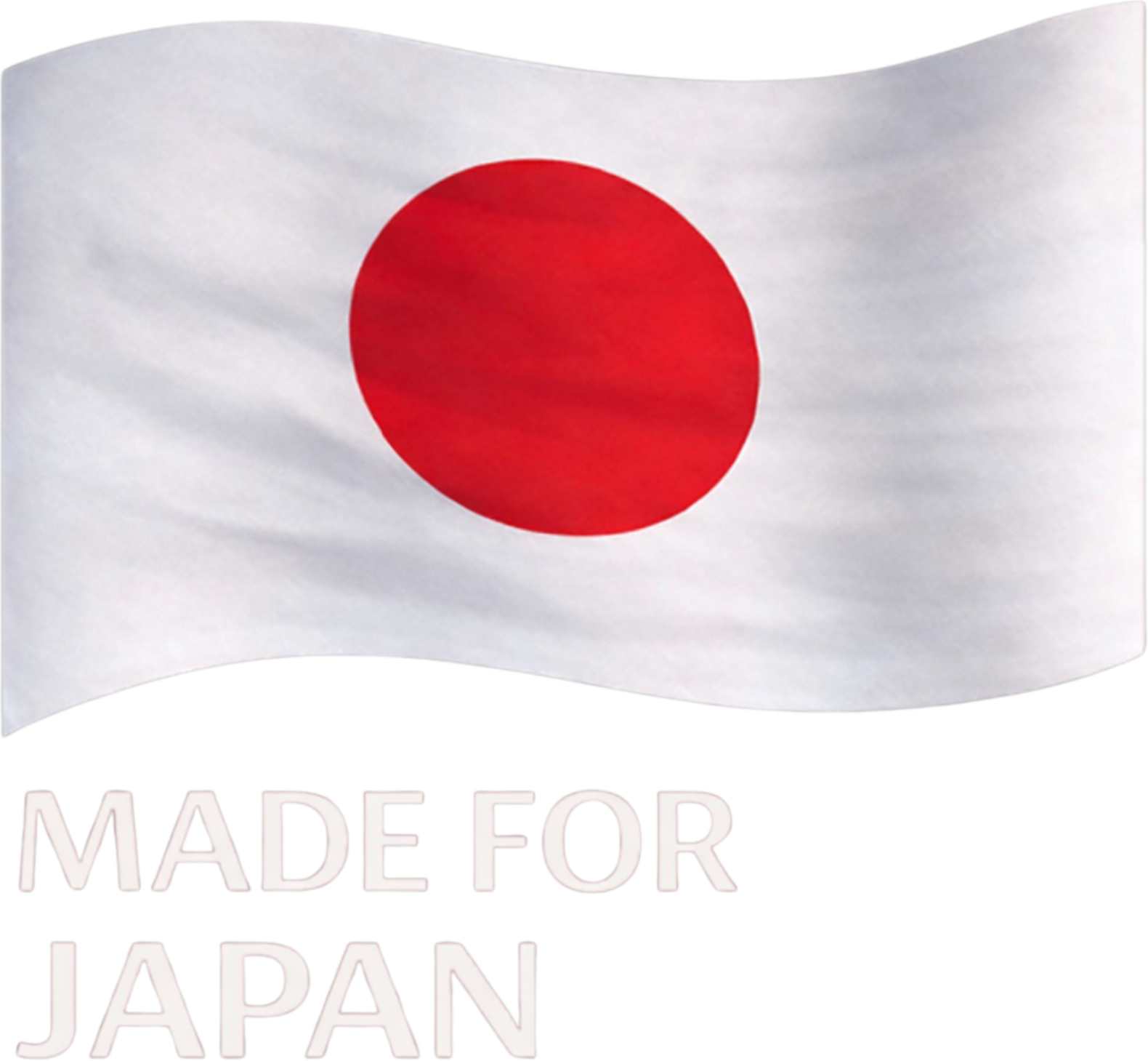 Made for Japan with flag